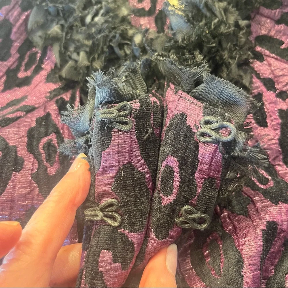 Lavender & Honey Chic Leopard Print Jacket Cape - Picture 6 of 13